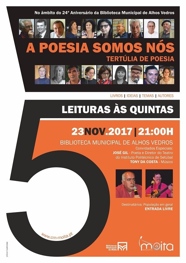 Leituras cartaz Poesia Somos nos
