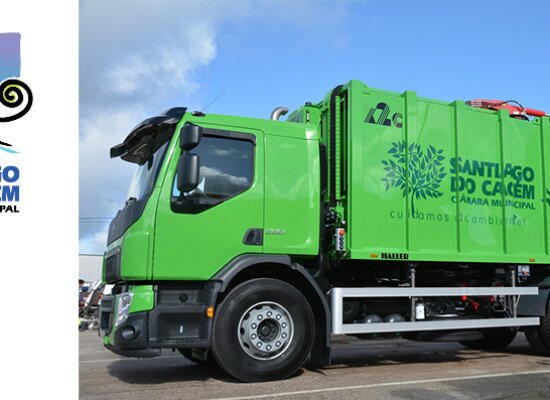 Município de Santiago do Cacém investe de 366 mil euros em novas viaturas para a recolha de resíduos urbanos