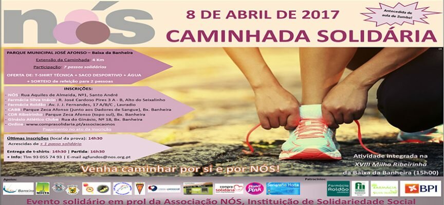 NÓS promove Caminhada Solidária a 8 de Abril