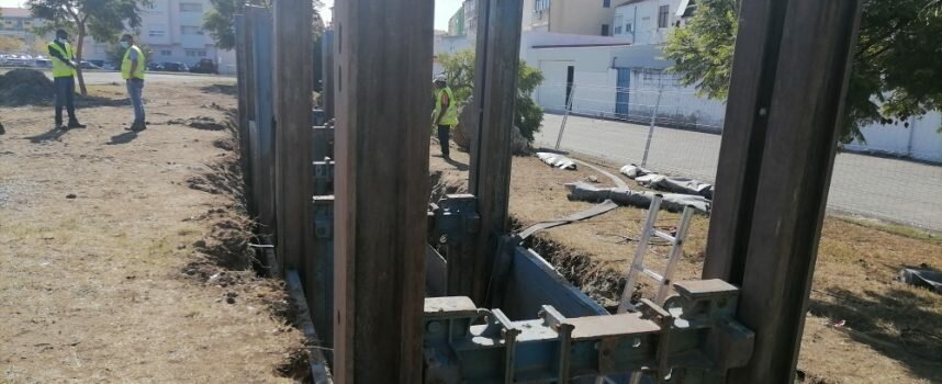 Avançam trabalhos de construção do Emissário de Cárcamo Lobo no Barreiro