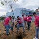 Plantação de árvores: espaço verde na Avenida Belo Horizonte