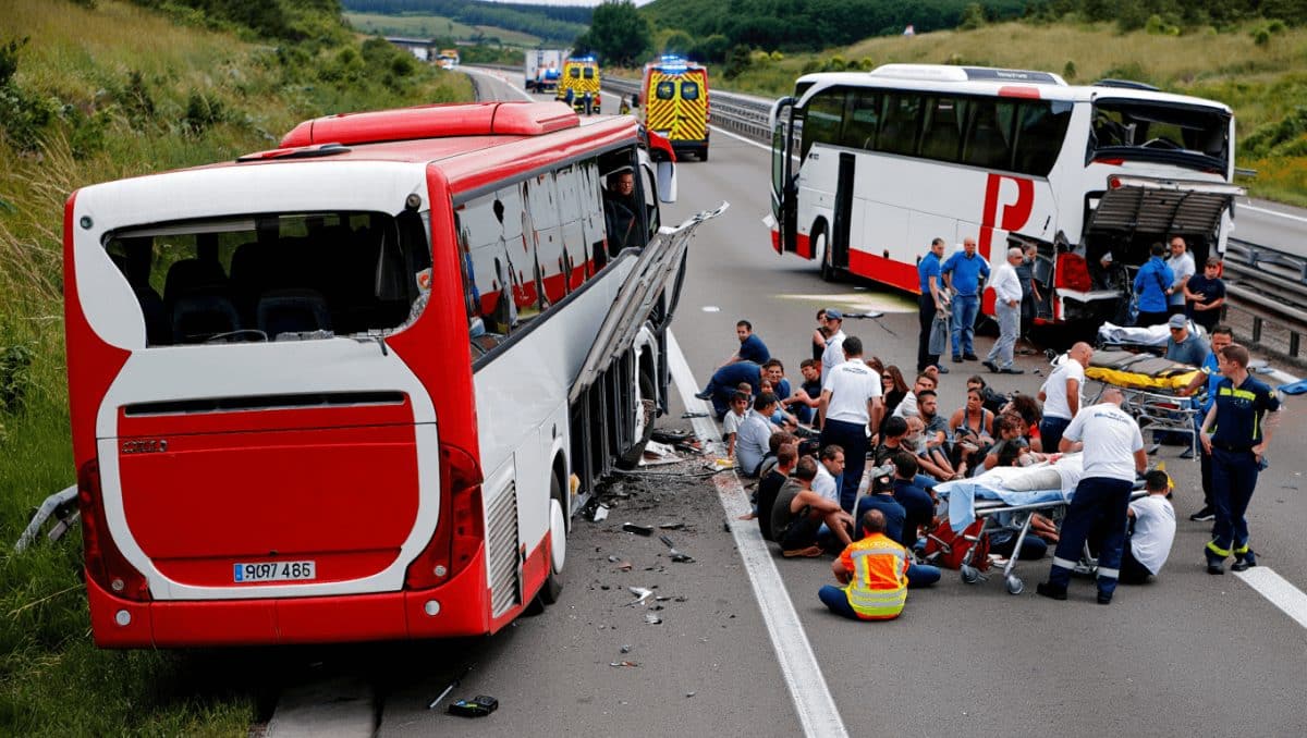 Dois mortos e dezenas de feridos em colisão em França com autocarros de matrícula portuguesa
