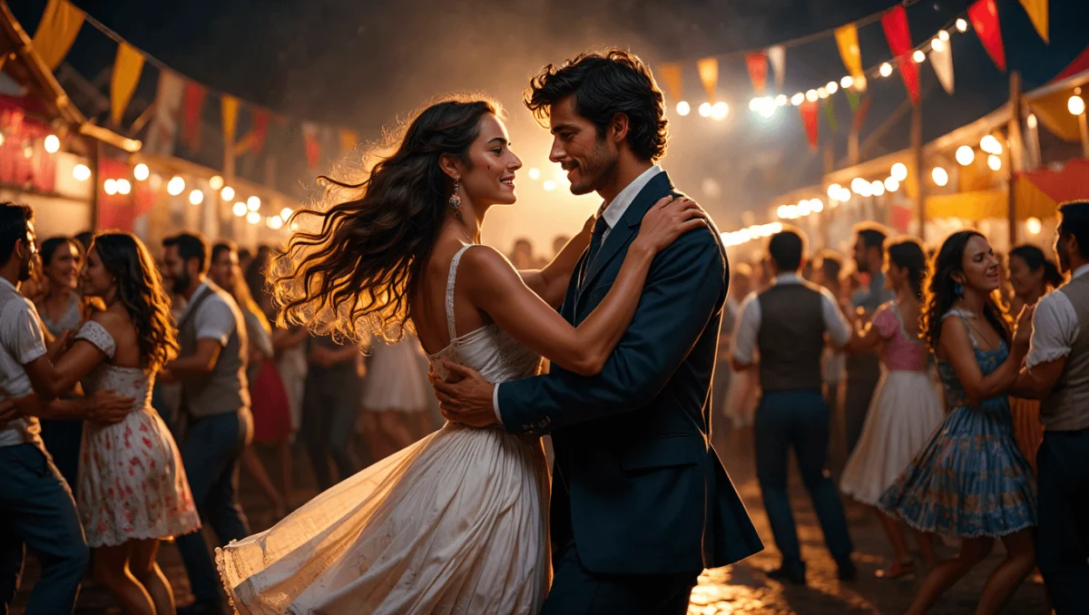 Baile da Pinha na Romeira com música dos Cristais da Noite