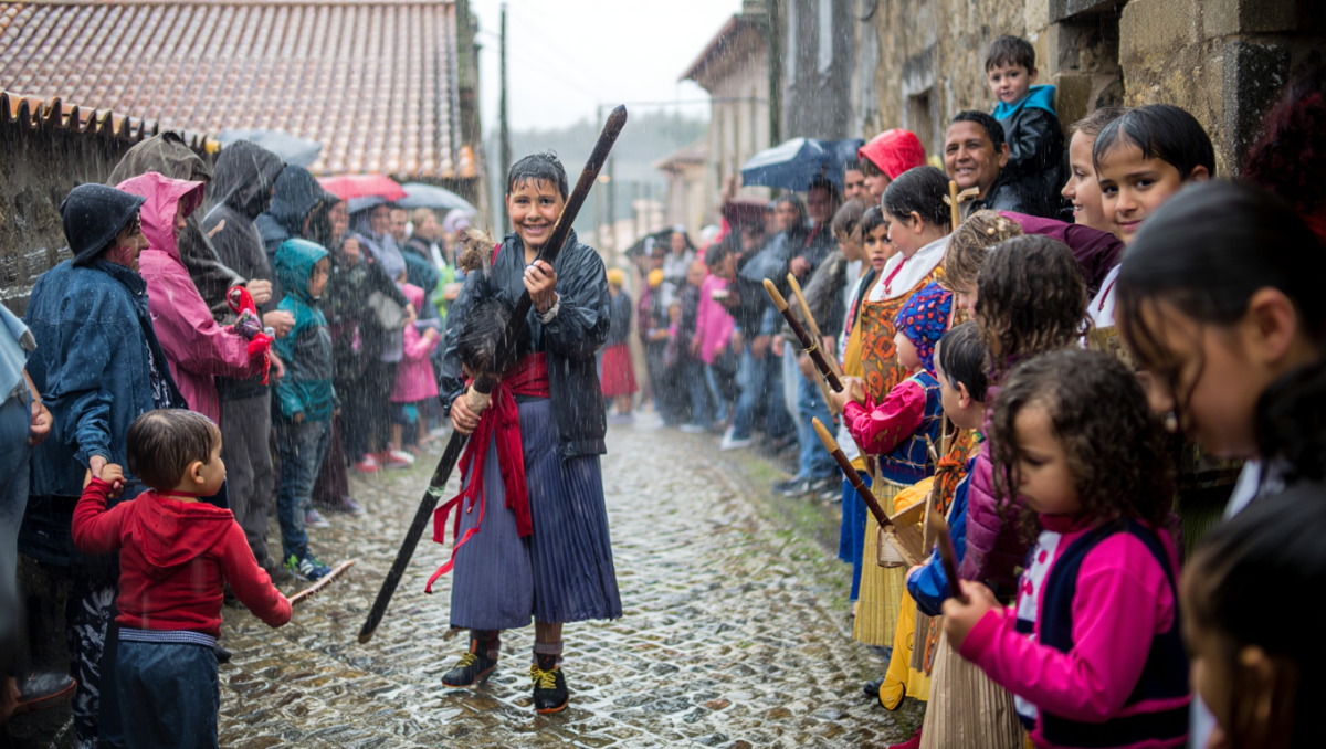 Nem o mau tempo travou o quartão: Chamusca saiu à rua para cumprir a tradição