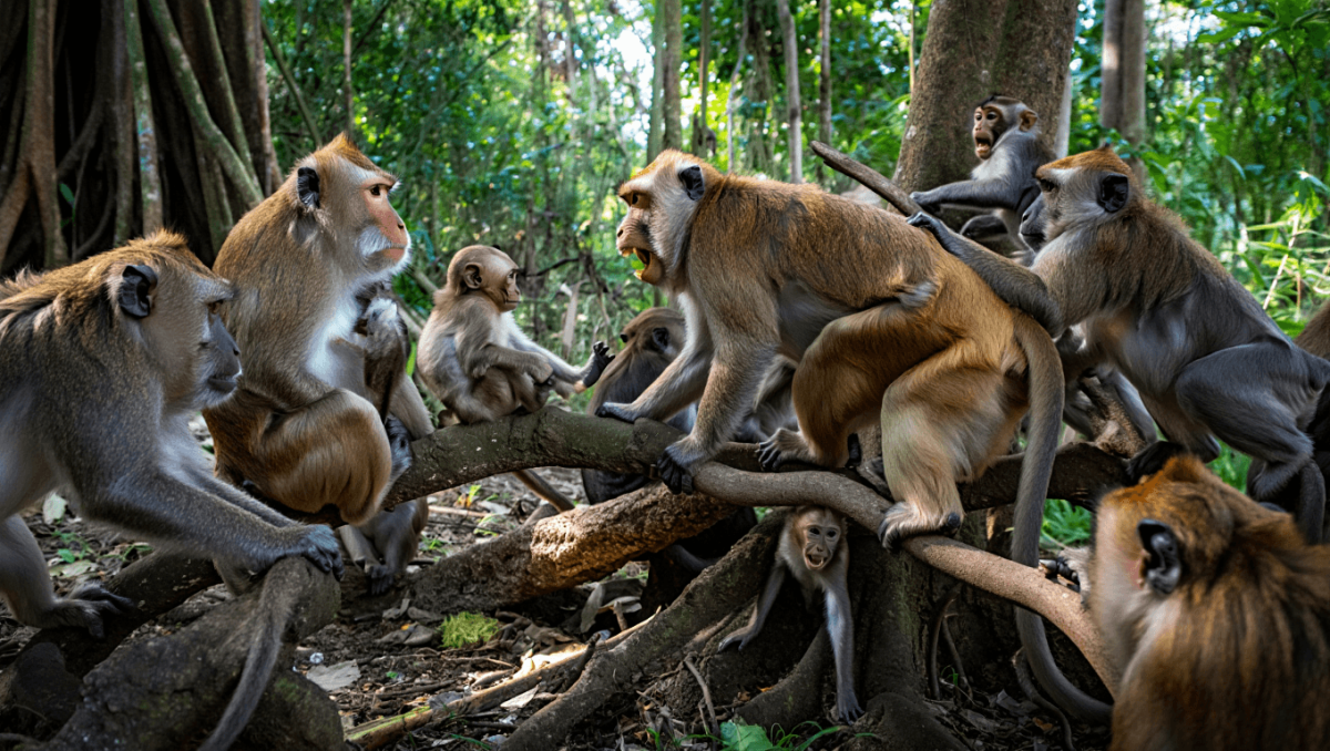 A guerra com mais de 10 anos entre macacos 