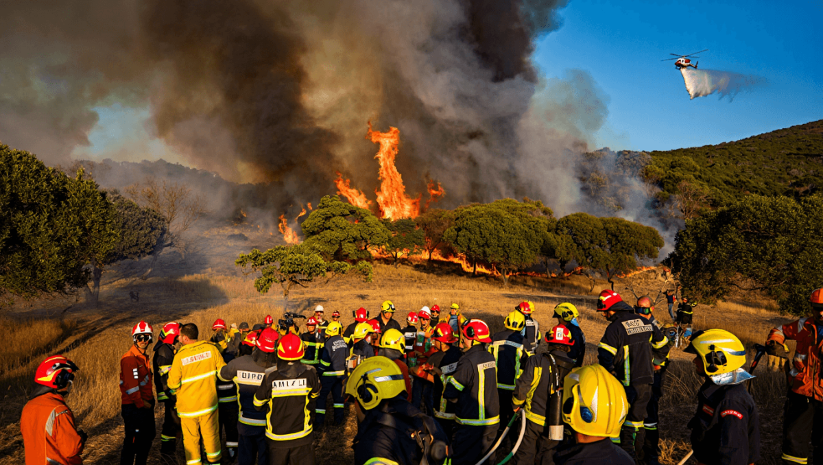 
                                Incêndios: Mais de 100 operacionais combatem fogo no Parque Nacional da Peneda-Gerês
                            