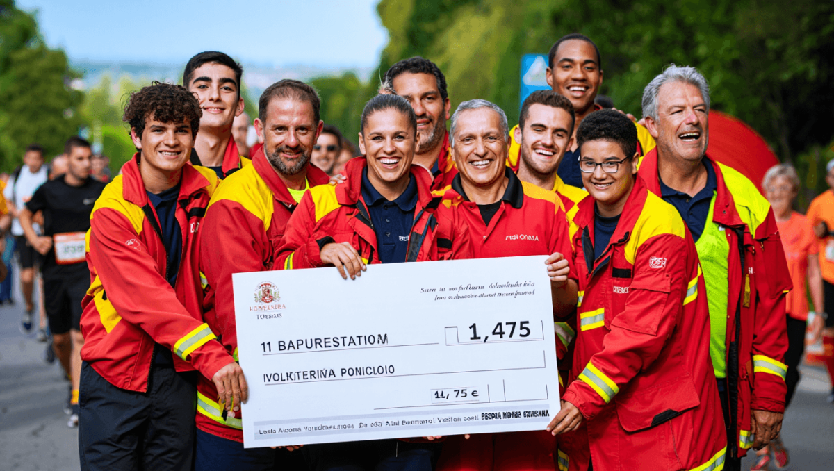 Caminhada solidária angaria 1.475 euros para os Bombeiros Torrejanos