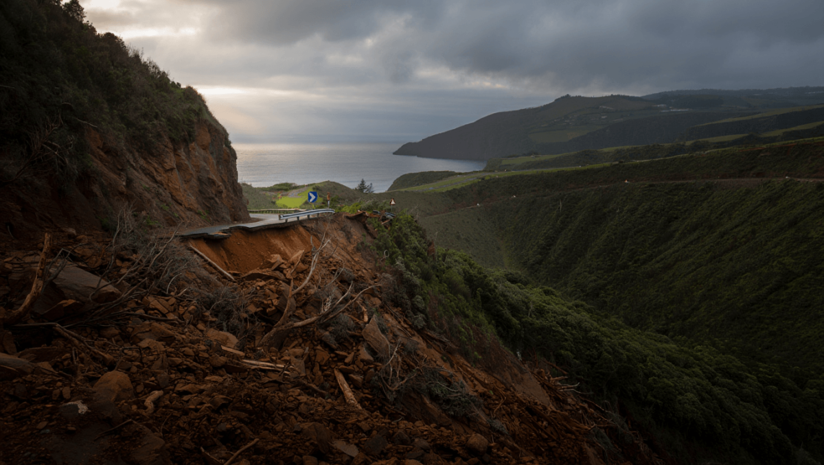 Sismo provoca derrocada na ilha açoriana de São Jorge