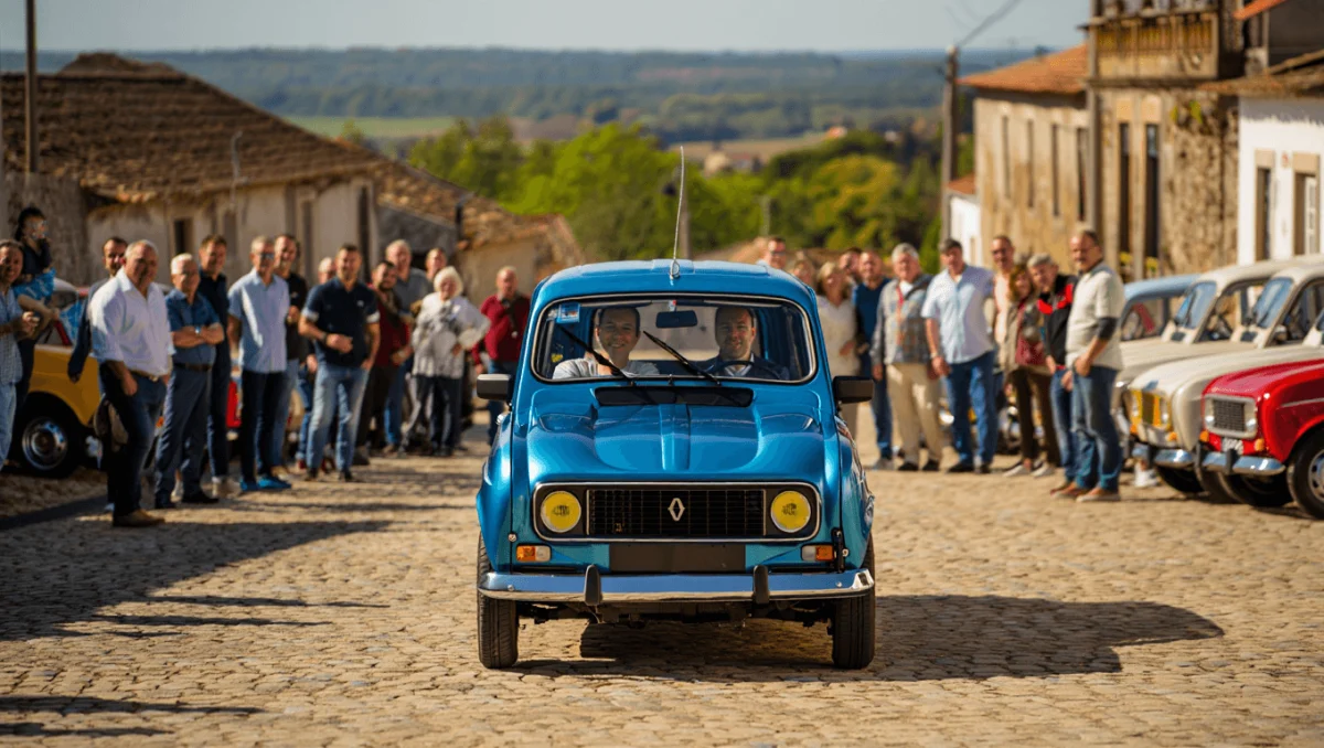 Renault 4L voltaram a Benavente com memória, afectos e tradição à boleia