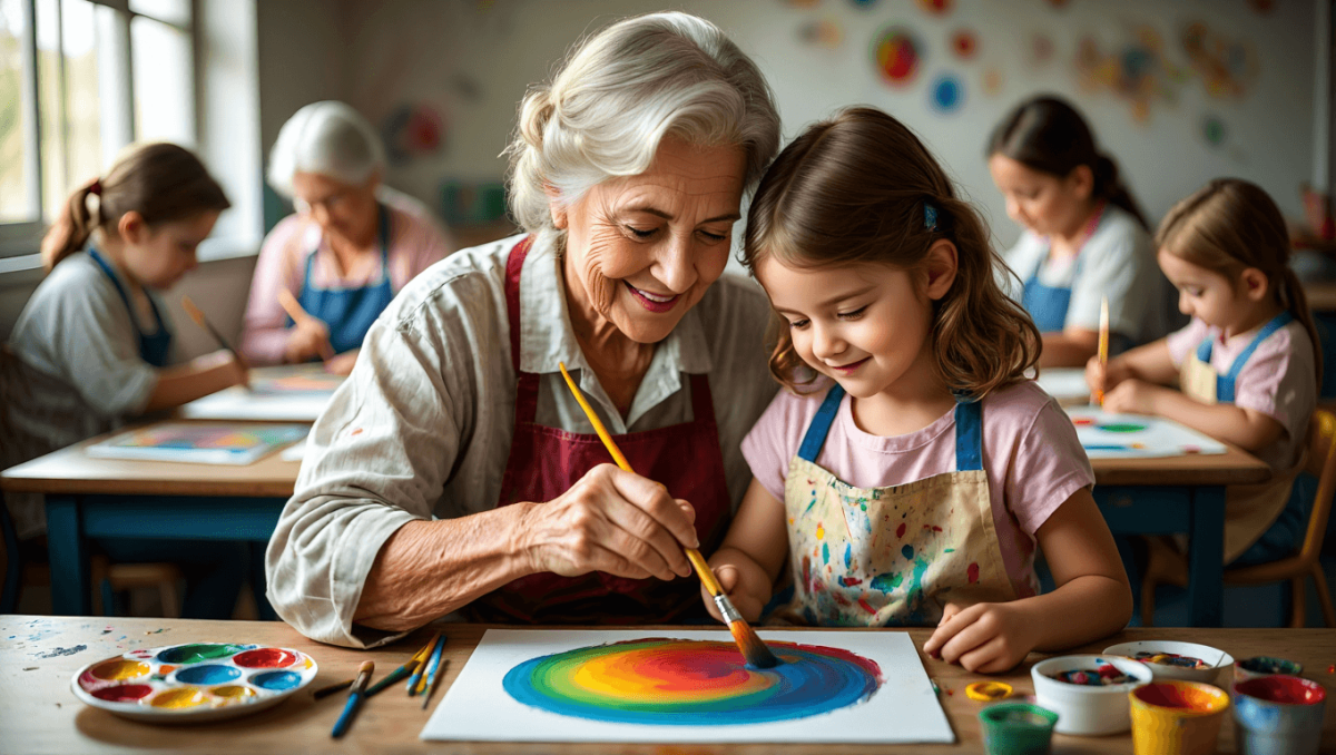 Avós e netos juntam-se em tardes de arte e convívio em Salvaterra de Magos