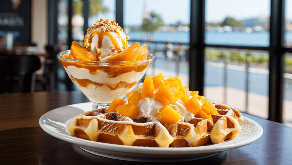 Dubai sundae e waffle de pêssego chegam ao menu de verão da Habits