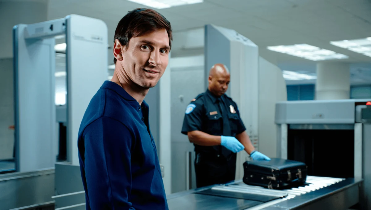 O que deixou Messi a rir em pleno controlo de segurança nos EUA?