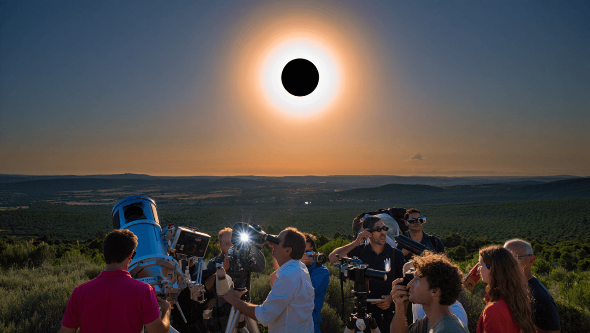 Último eclipse solar total em Portugal atraiu astrónomos estrangeiros