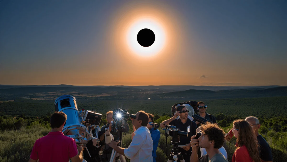 Último eclipse solar total em Portugal atraiu astrónomos estrangeiros