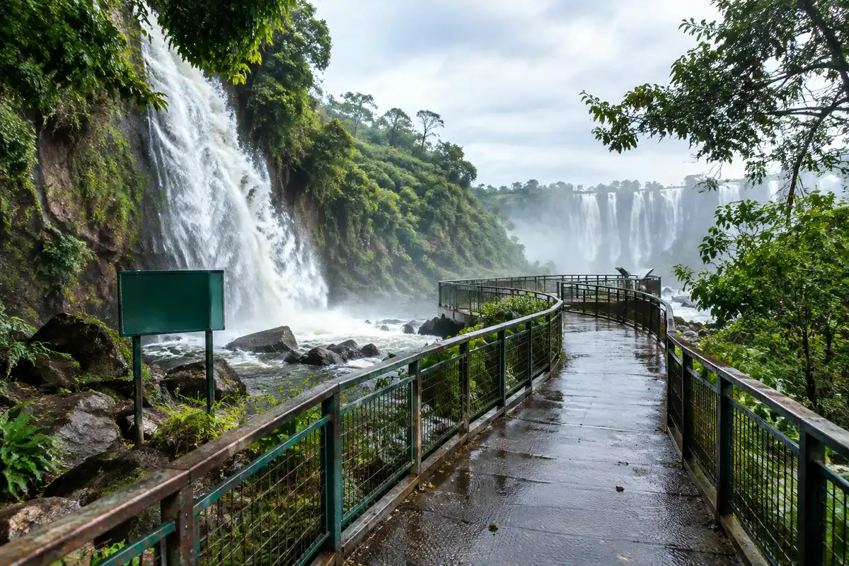 Cataratas do Iguaçu: Argentina e Brasil fecham trilhas por cheia do rio
