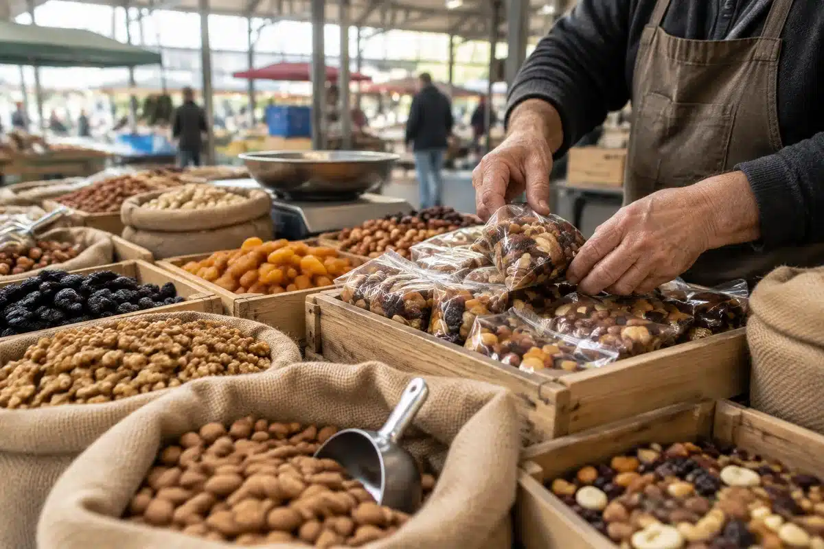 Feira de frutos secos em Torres Novas: histórias de vida e tradição